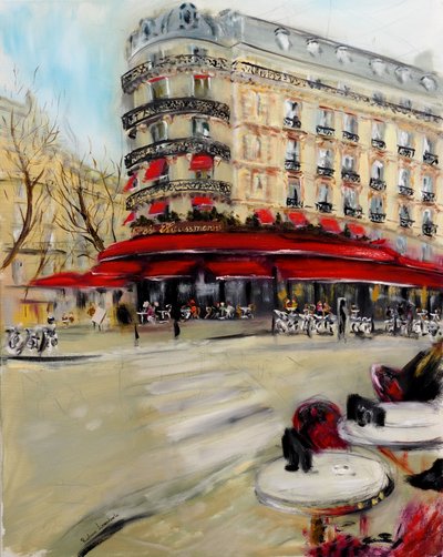 Paris Brewery Cafe Triadou Haussmann, 2021 by Ruslana Levandovska