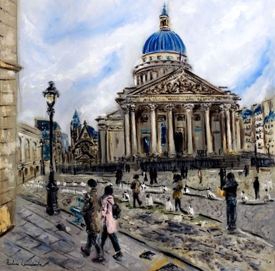 Place du Pantheon Paris by Ruslana Levandovska