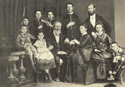 Anton Chekhov and his family, Taganrog, Russia by Russian Photographer