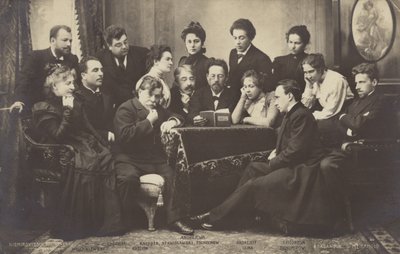 Anton Chekhov reading to members of the Moscow Art Theatre by Russian Photographer