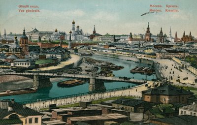 General view of Moscow. Postcard sent in 1913 by Russian Photographer