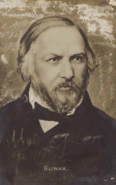 Mikhail Glinka by Russian School