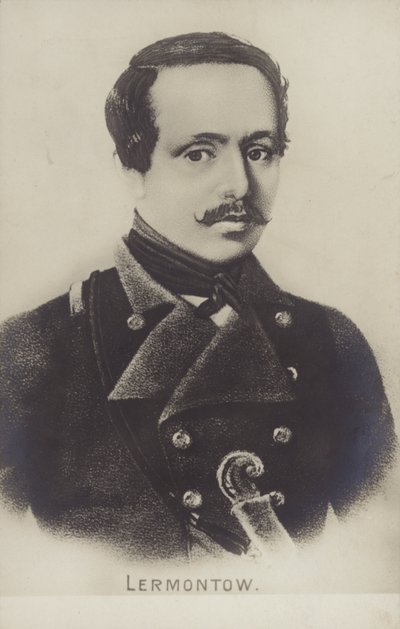 Mikhail Lermontov by Russian School