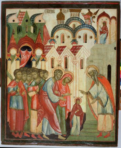 Presentation of the Virgin in the Temple by Russian School