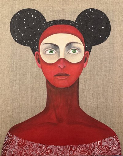Cosmic Masked Woman by SAN STARLING