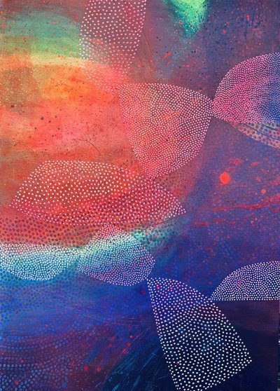 Vibrant Abstract Dots by SAN STARLING