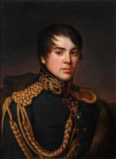 Portrait of Count Vladimir Stepanovich Apraksin, ca 1812 by S.S. Svintsov