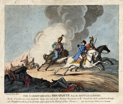 The Narrow Escape of Bonaparte from the Battle of Leipzig by S.W. Fores
