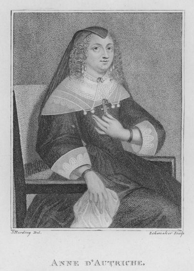Anne of Austria by S. (after) Harding