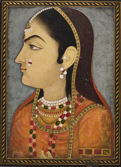 Portrait of a Lady by Sahib Ram