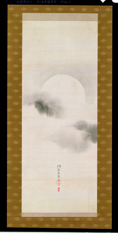 Hanging Scroll Depicting The Autumnal Moon, from A Triptych of the Three Seasons by Sakai Hoitsu