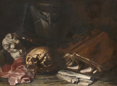 Vanitas Still Life by Salvator Rosa