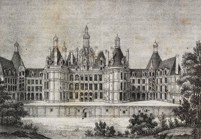 Chambord Castle, France, from Poliorama Pittoresco, No. 39, May 6 by Salvatore Puglia