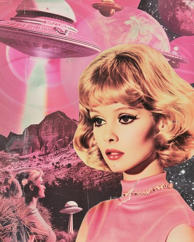 Blonde Retro Space Dream by Samantha Hearn