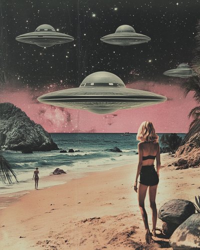 Cosmic Beach Encounter by Samantha Hearn