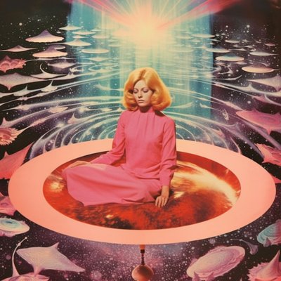 Cosmic Meditation Woman by Samantha Hearn
