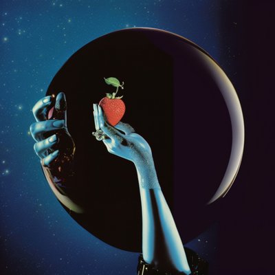 Cosmic Strawberry Reflection by Samantha Hearn