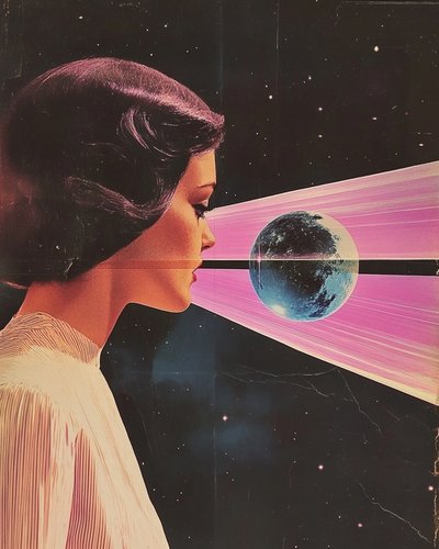 Cosmic Woman Pink Vision by Samantha Hearn