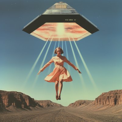 Desert UFO Abduction by Samantha Hearn