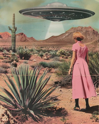 Desert UFO Encounter by Samantha Hearn