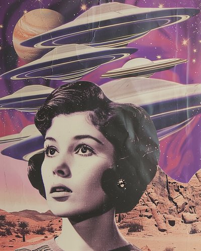 Desert Woman Alien Encounter by Samantha Hearn