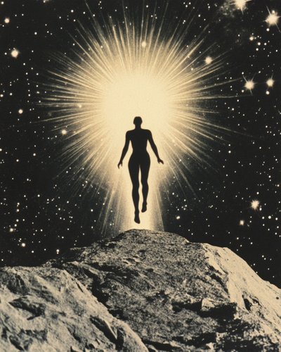 Glowing Figure Rising by Samantha Hearn