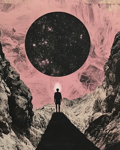 Man Under Cosmic Sky by Samantha Hearn
