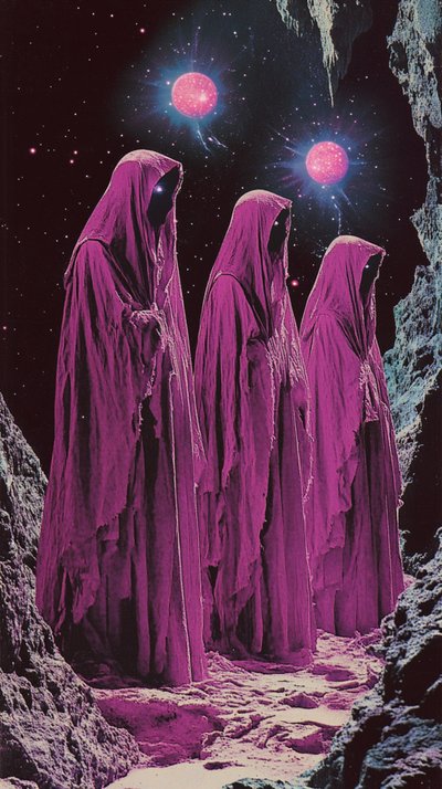 Mysterious Space Figures by Samantha Hearn