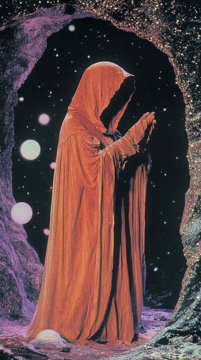Mystic in a Cosmic Cave by Samantha Hearn