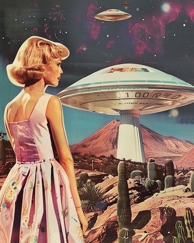 Retro Desert Encounter by Samantha Hearn