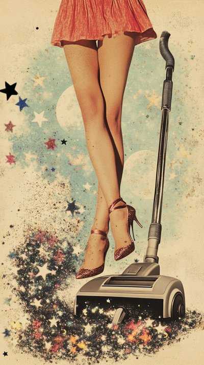 Retro Glamour Vacuum Stars by Samantha Hearn