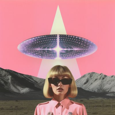 Retro Sci-Fi Encounter by Samantha Hearn