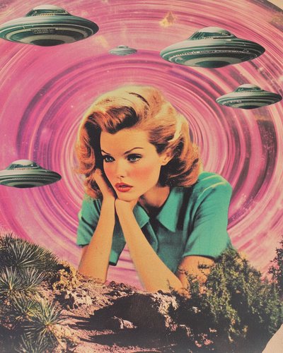 Retro Sci-Fi Woman by Samantha Hearn
