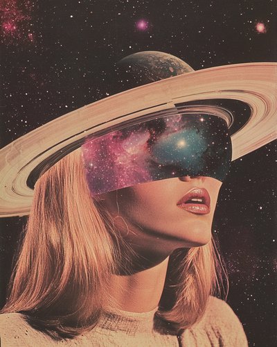 Surreal Space Woman by Samantha Hearn