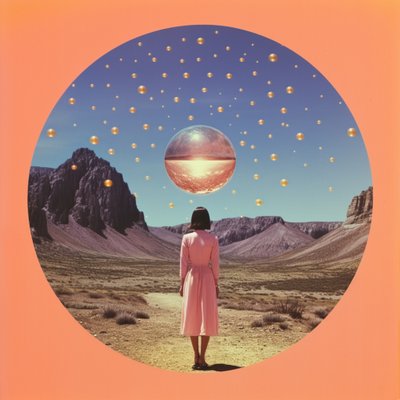 Woman in Surreal Desert by Samantha Hearn