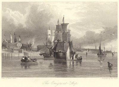 The Emigrant, Ship by Samuel (after) Austin