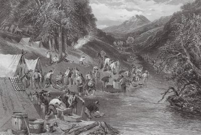 Australia: Alluvial Gold Washing by Samuel (after) Prout