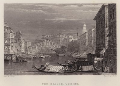 The Rialto, Venice by Samuel (after) Prout