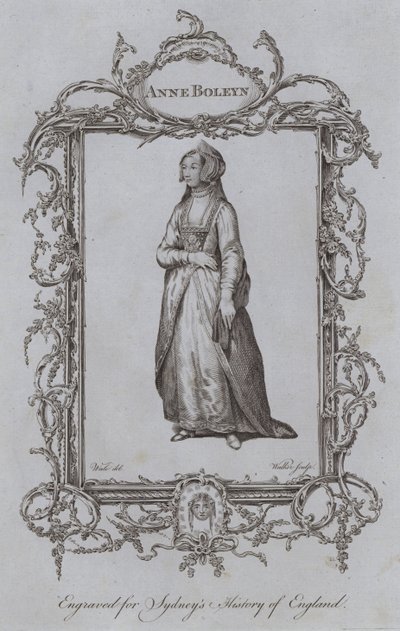 Anne Boleyn by Samuel (after) Wale