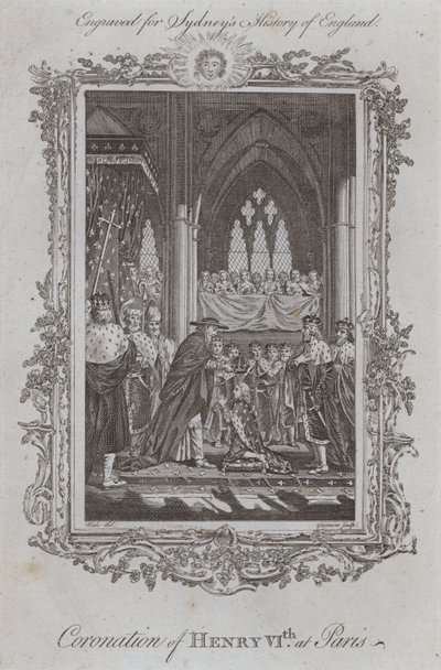 Coronation of Henry VIth at Paris by Samuel (after) Wale