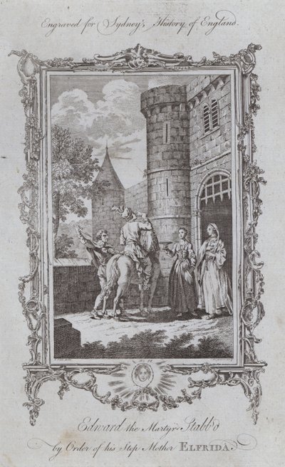 Edward the Martyr Stabbed by Order of his Step Mother Elfrida by Samuel (after) Wale