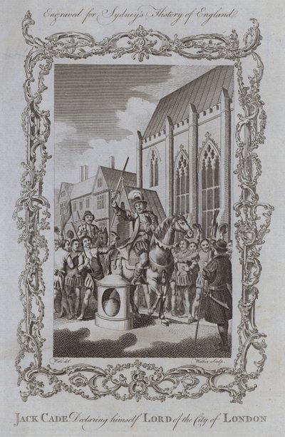 Jack Cade Declaring himself Lord of the City of London by Samuel (after) Wale