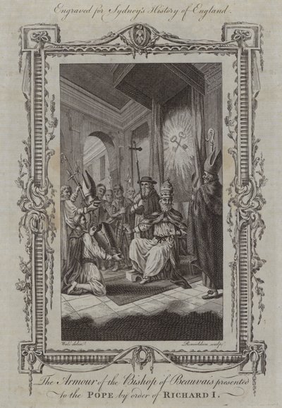 The Armour of the Bishop of Beauvais presented to the Pope by order of Richard I by Samuel (after) Wale