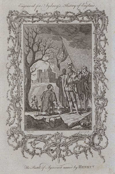 The Battle of Agincourt named by Henry V by Samuel (after) Wale