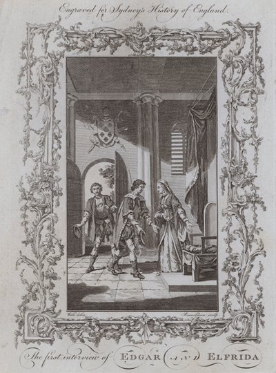 The first interview of Edgar and Elfrida by Samuel (after) Wale