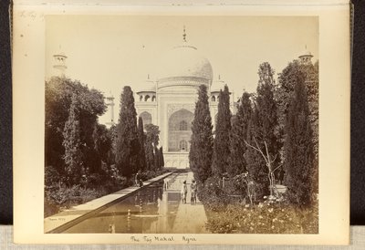 Agra; the Taj Mahal, from the Fountain by Samuel Bourne