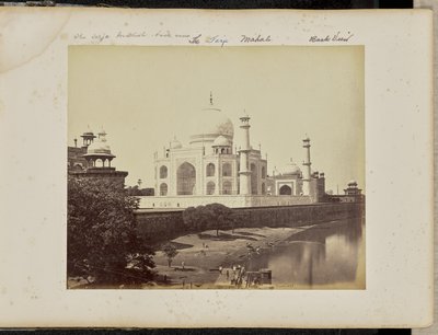 Agra; The Taj, from the River by Samuel Bourne