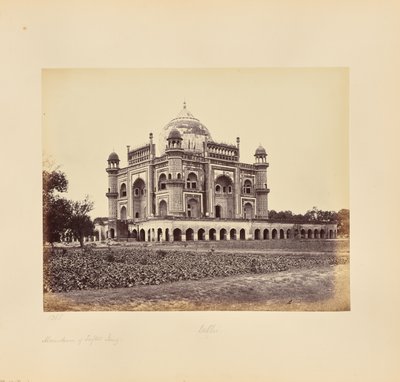 Delhi; The Mausoleum of Safdarjung by Samuel Bourne
