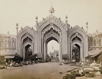 Gateway of the Hoospinbad Bazaar by Samuel Bourne