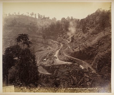 Reversing station below Teendaria, Darjeeling, from 